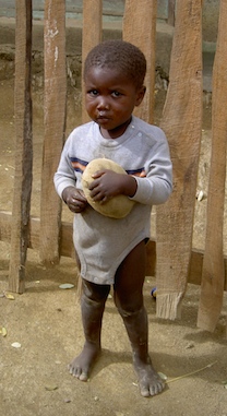 little boy Haiti missions